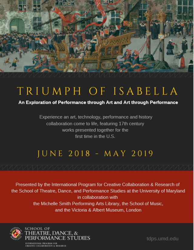 Triumph of Isabella brochure cover pictured