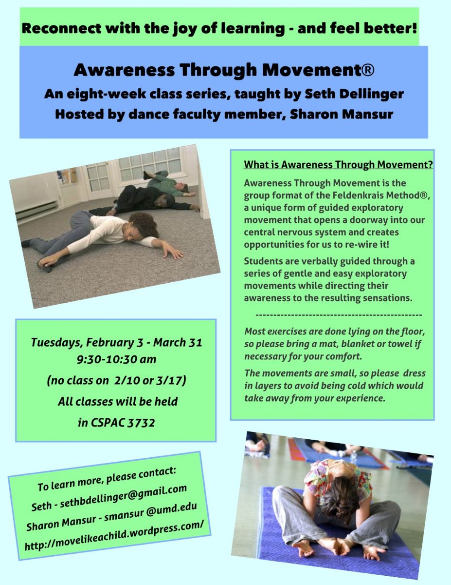 Feldenkrais Method: Awareness Through Movement sessions with Seth Dellinger