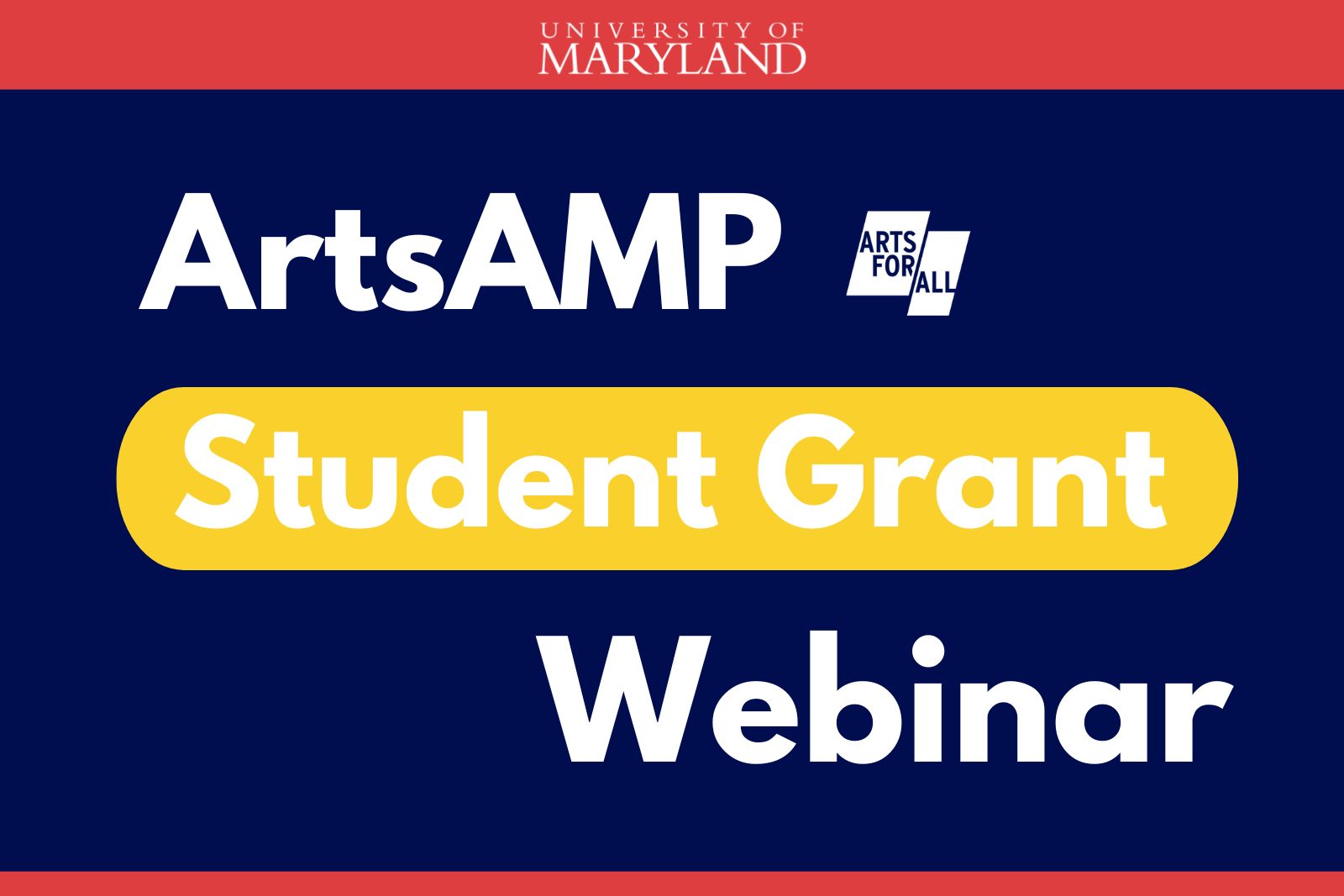 ArtsAMP Student Grant Webinar.