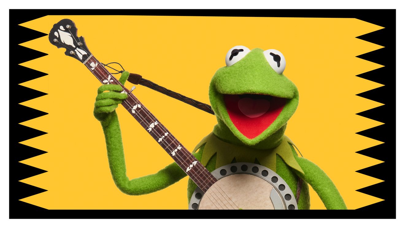 Kermit the frog and banjo