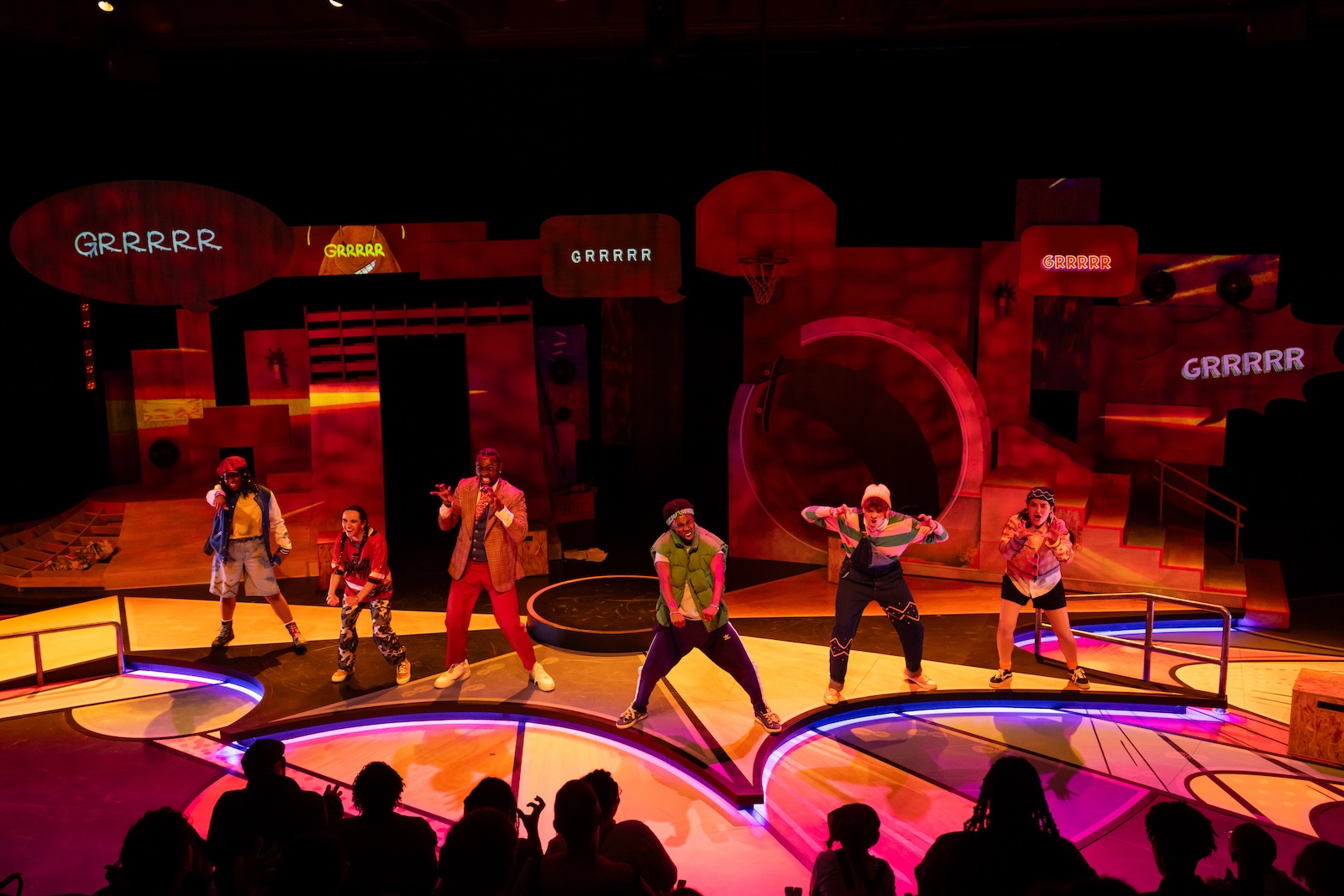 Image of the actors in Hip Hop Anansi.
