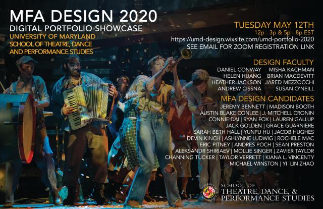 MFA Design Portfolio Review 2020 postcard